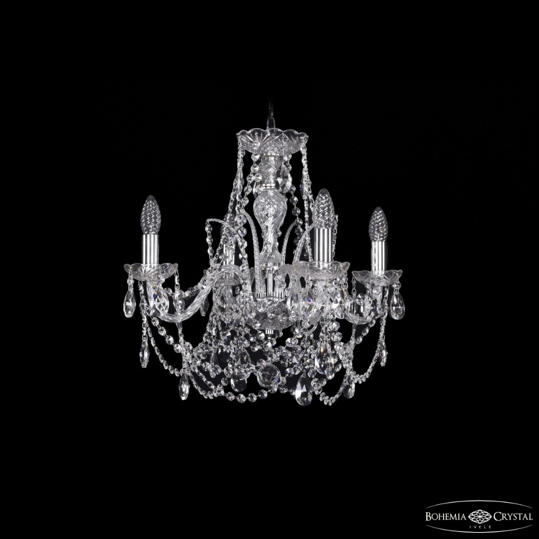 Люстра хрустальная 1411/4/160 Ni