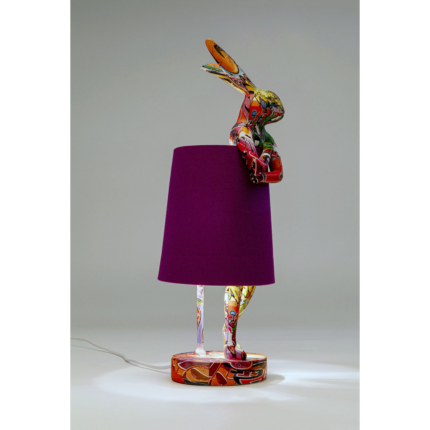 Светильник настольный Animal Rabbit Graffiti/Purple 50cm KARE 56662