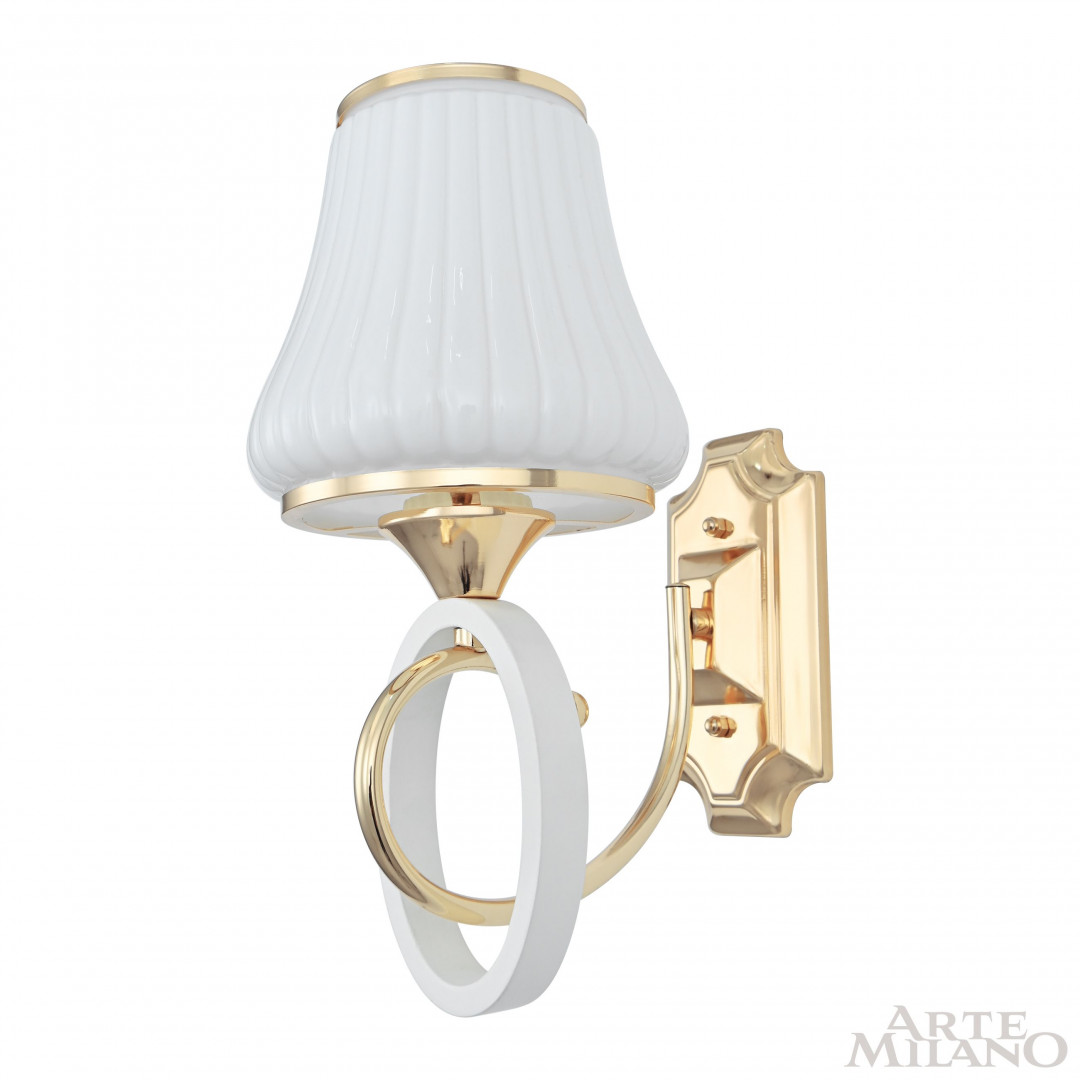 Бра с плафоном 302387/1W Wh/Gd Arte Milano