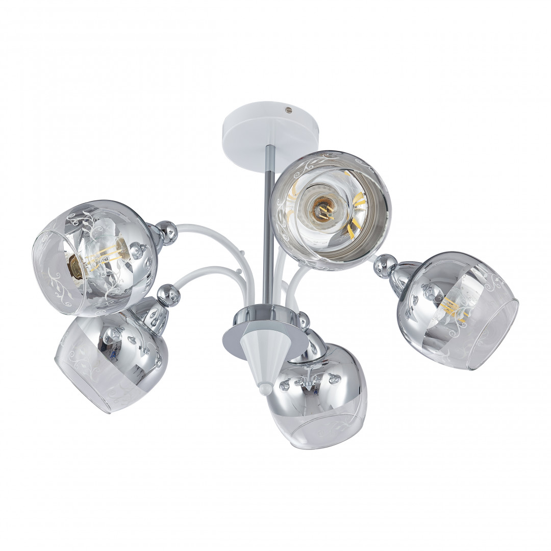 Люстра с плафонами 326008/5A WH+CR Arte Milano