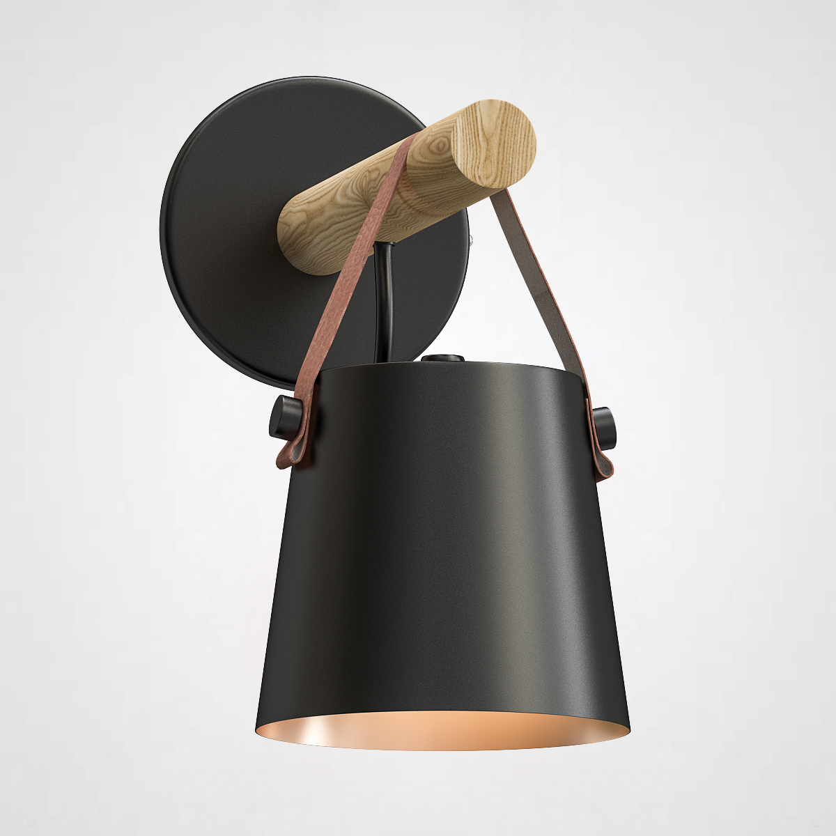 Бра NATURA C WALL Black by ImperiumLoft