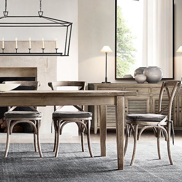 Люстра Restoration Hardware English Openwork Linear Aged Iron