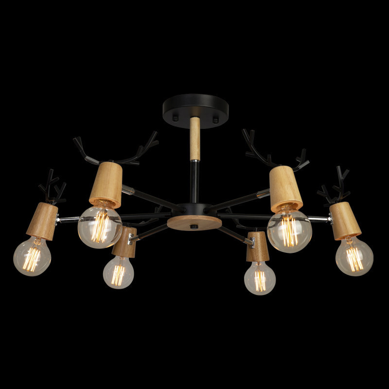 Люстра на штанге LOFT IT 10024/6 Black