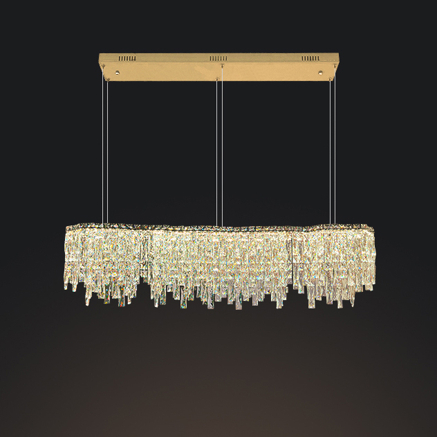 Реечный, рядный светильник MICHELLE LONG L120 Brass by ImperiumLoft