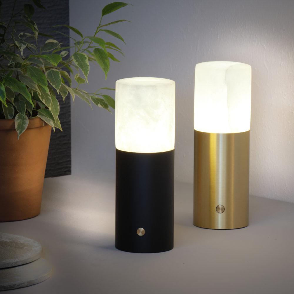 Настольная лампа Lind USB черная Aromas del Campo