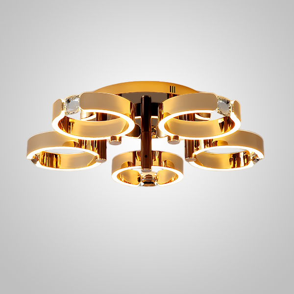 Потолочная люстра SELLIF D CH D68 Brass by ImperiumLoft