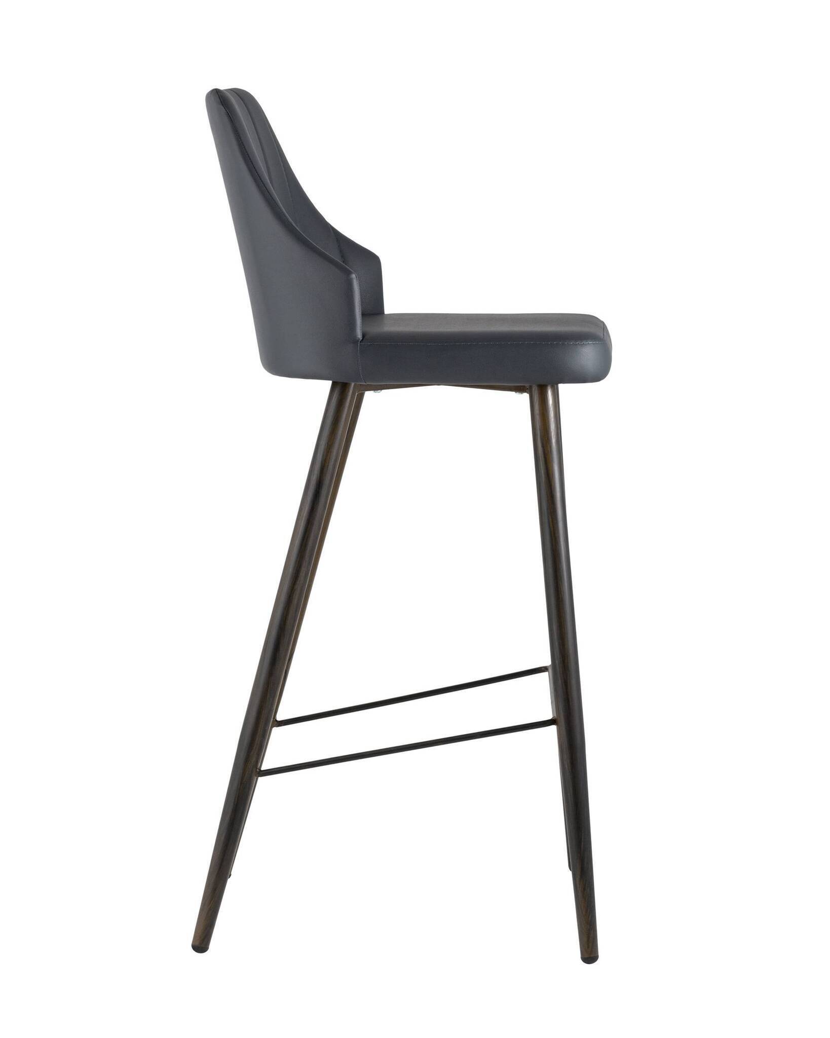 Стул барный Коналл экокожа антрацит Stool Group