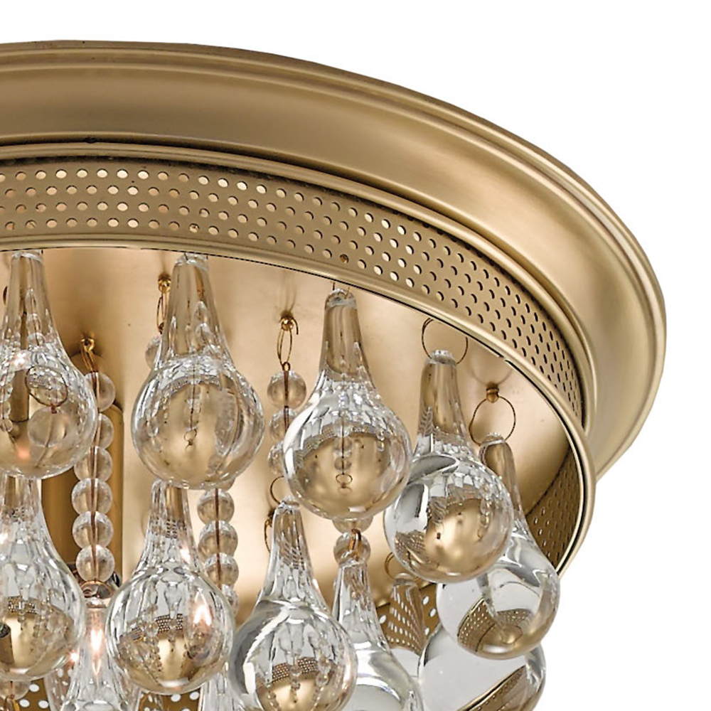 Потолочный светильник Currey & Company Worthing Flush Mount 9999-0002