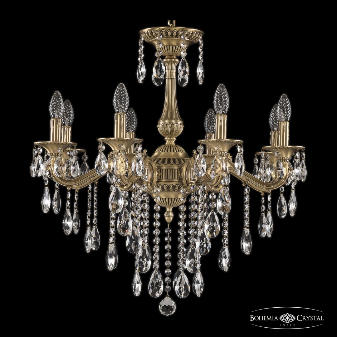 Люстра бронзовая с хрусталём 73102/8/210 B FP