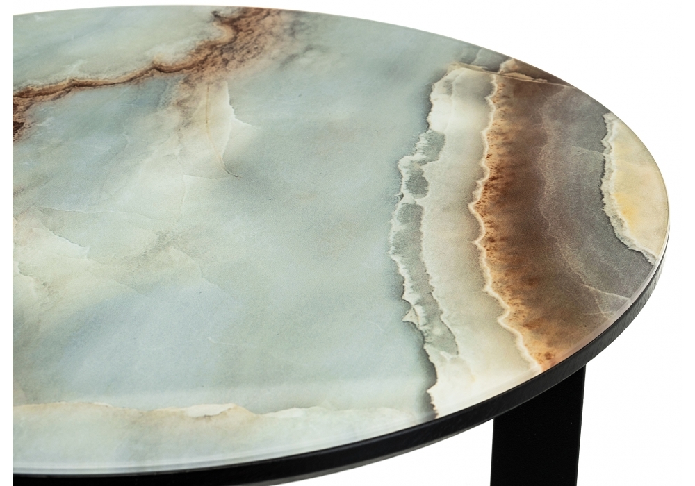 Журнальный стол Woodville Роб D-450 мрамор голубой 462094