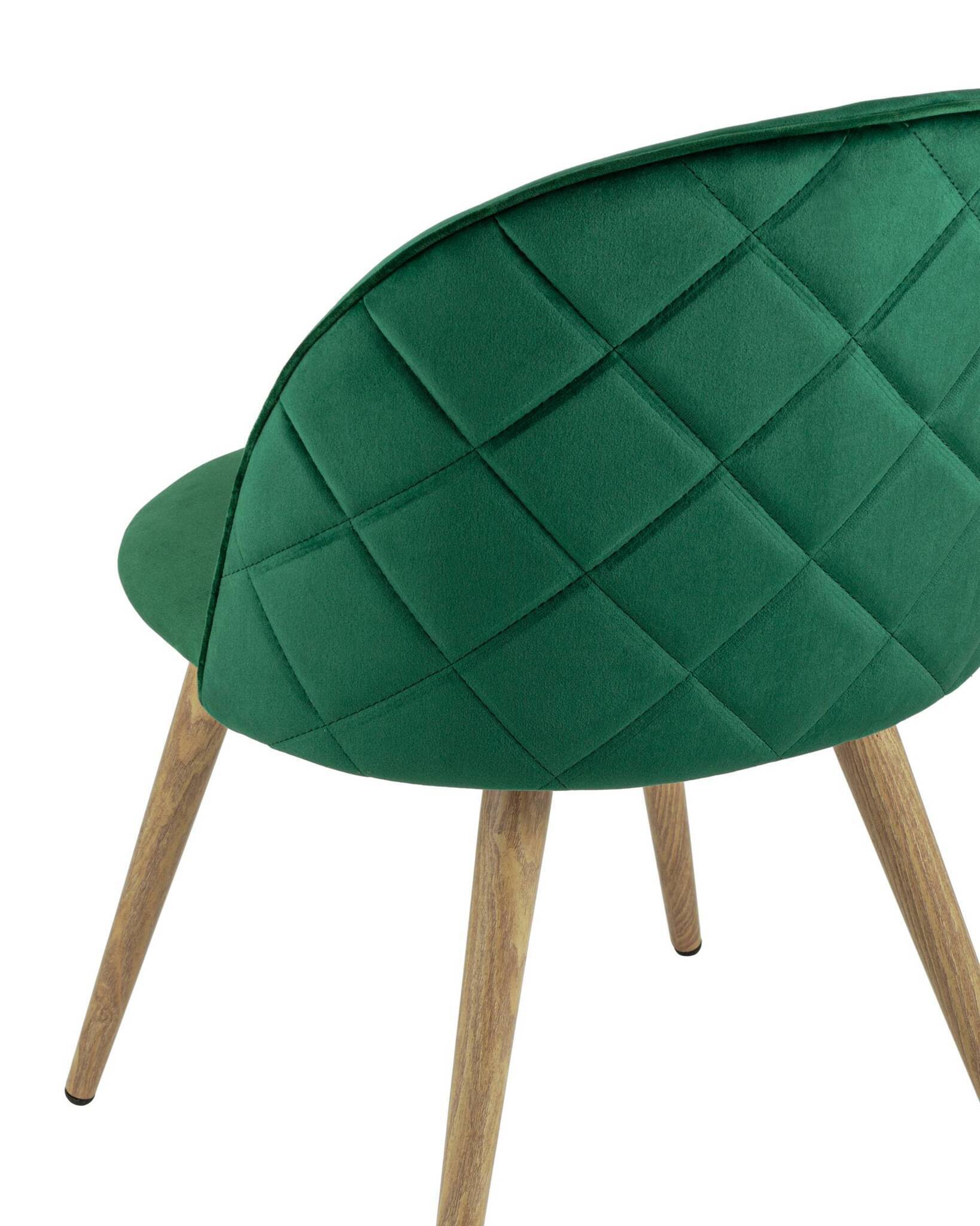 Стул Лион велюр с ромбами зеленый Stool Group