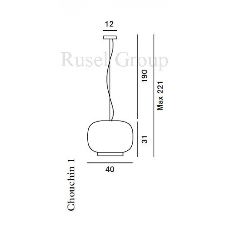 Подвесной светильник Foscarini Chouchin 1 sospensione