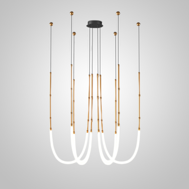 Подвесная люстра ALRIK CH Brass by ImperiumLoft