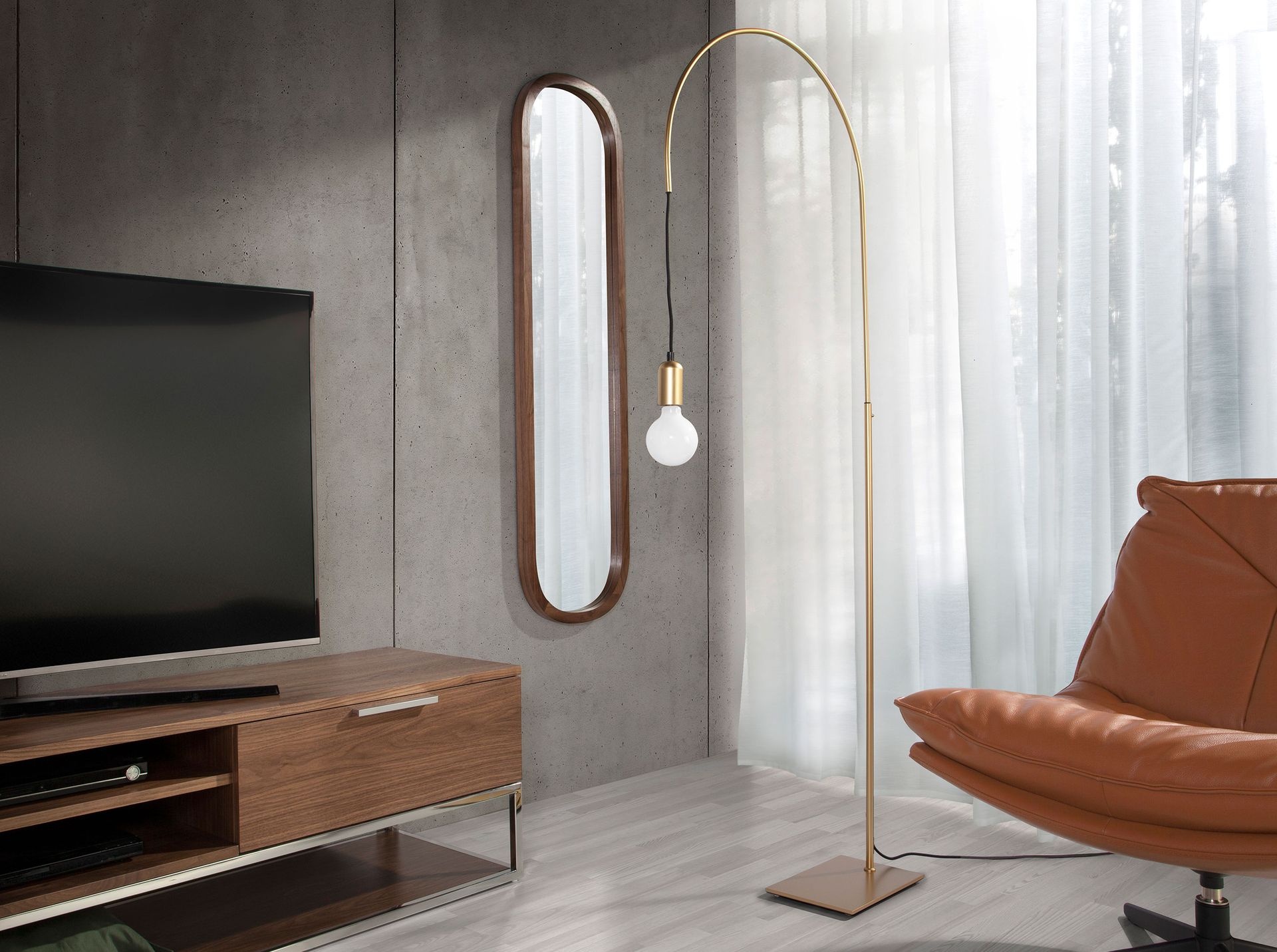 Зеркало напольное 3234/MR2201 в раме из орехового дерева Angel Cerda