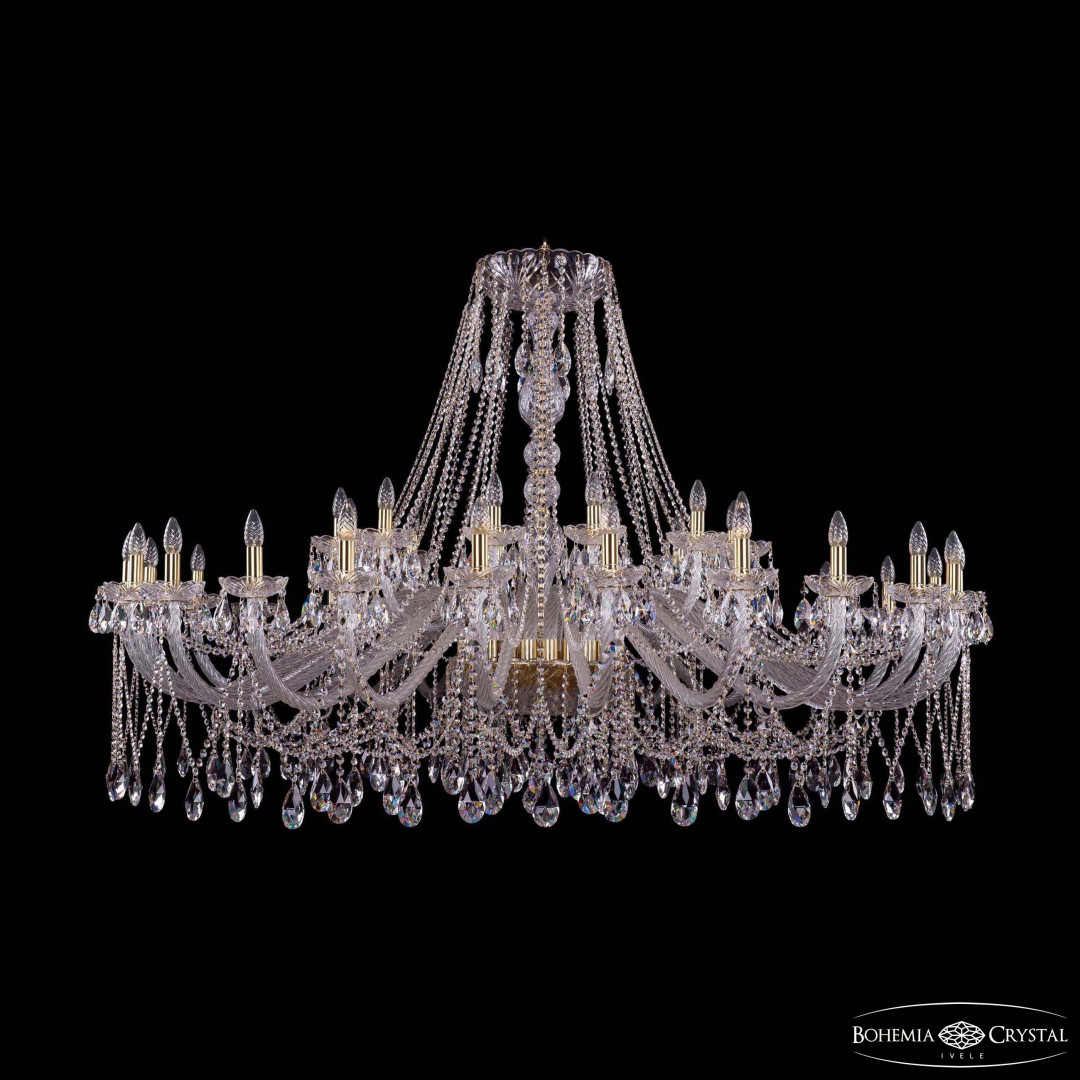 Люстра хрустальная 1413/24+12/700 G