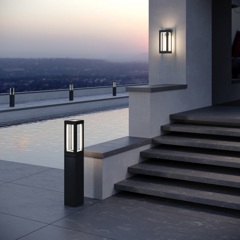 Садовый светильник Elektrostandard 1529 TECHNO LED чёрный