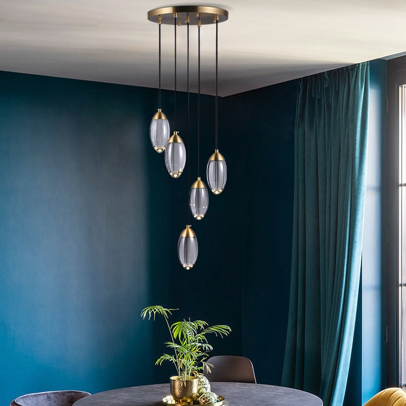 Комбинация из 5 подвесных светильников FIERA 5 by ImperiumLoft