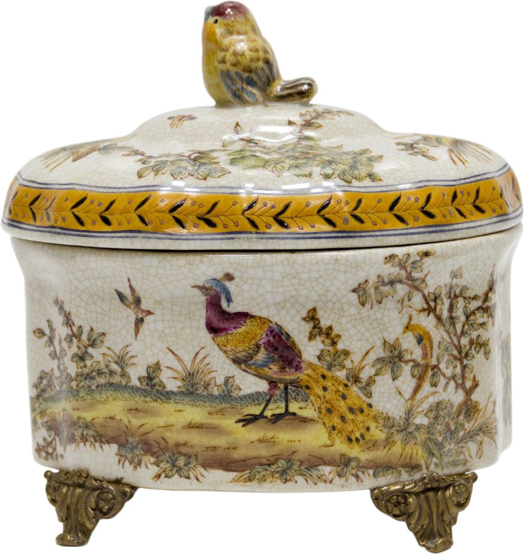 Шкатулка с птичкой Glasar 31G1214/B632G/X3755