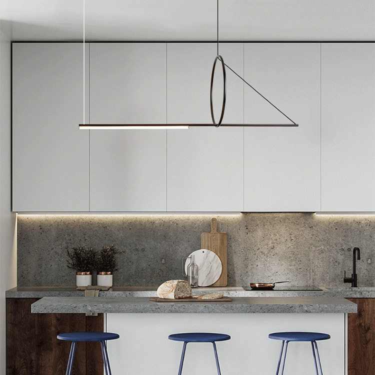 Подвесной Светильник Suspension Cercle Et Trait – Graphite Satine L120 By Imperiumloft