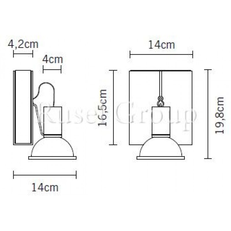 Настенно-потолочный светильник Fabbian Book D85 G05 01