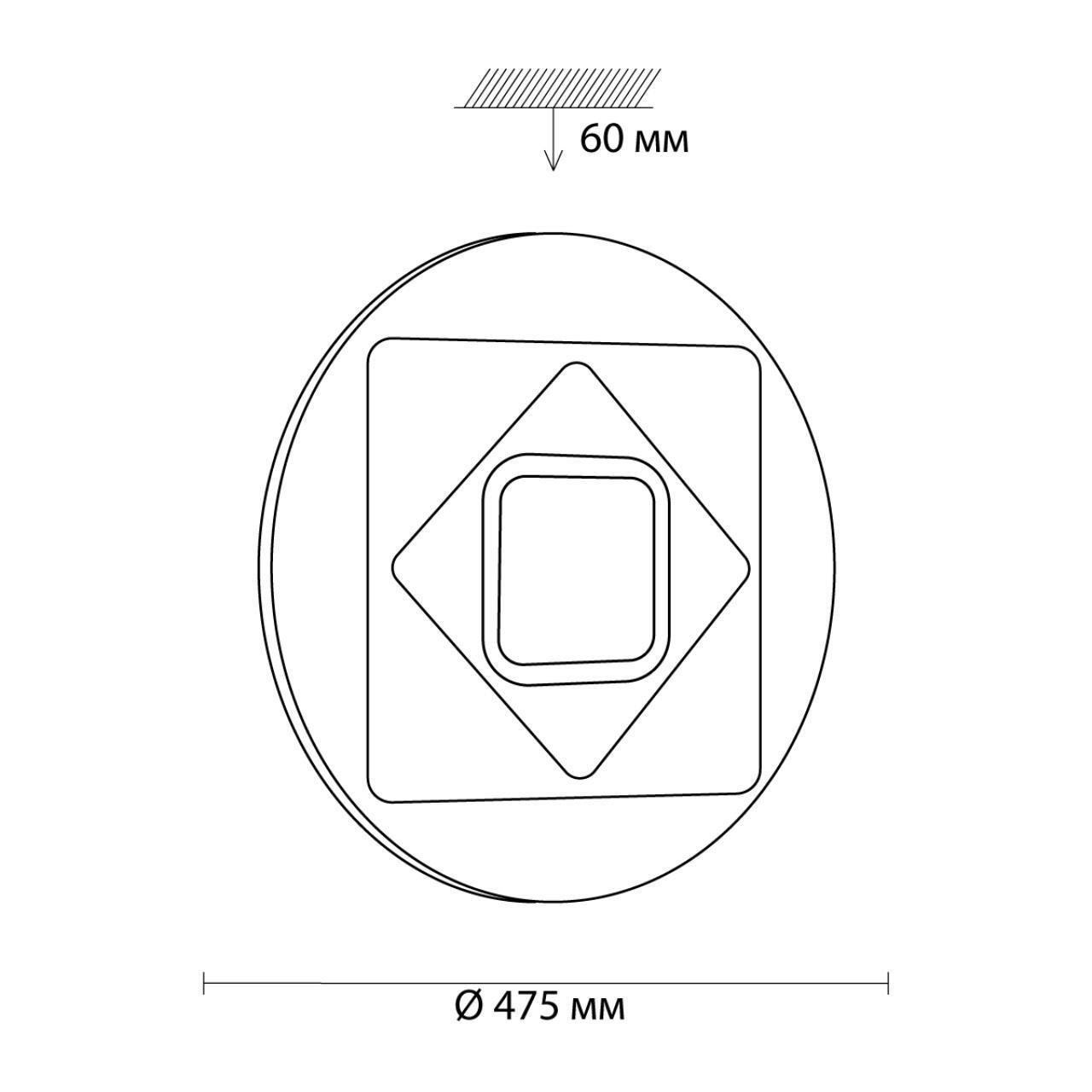 Настенно-потолочный светильник Sonex 3037/EL
