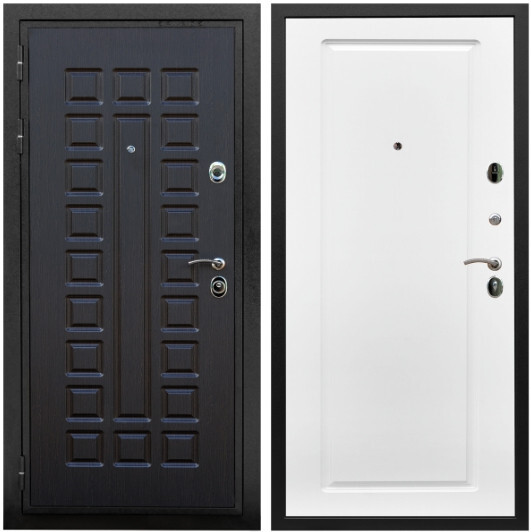 Дверь входная Graf Триумф МДФ 16 мм ФЛ-183 Венге / МДФ 16 мм ФЛ-119 Ясень белый