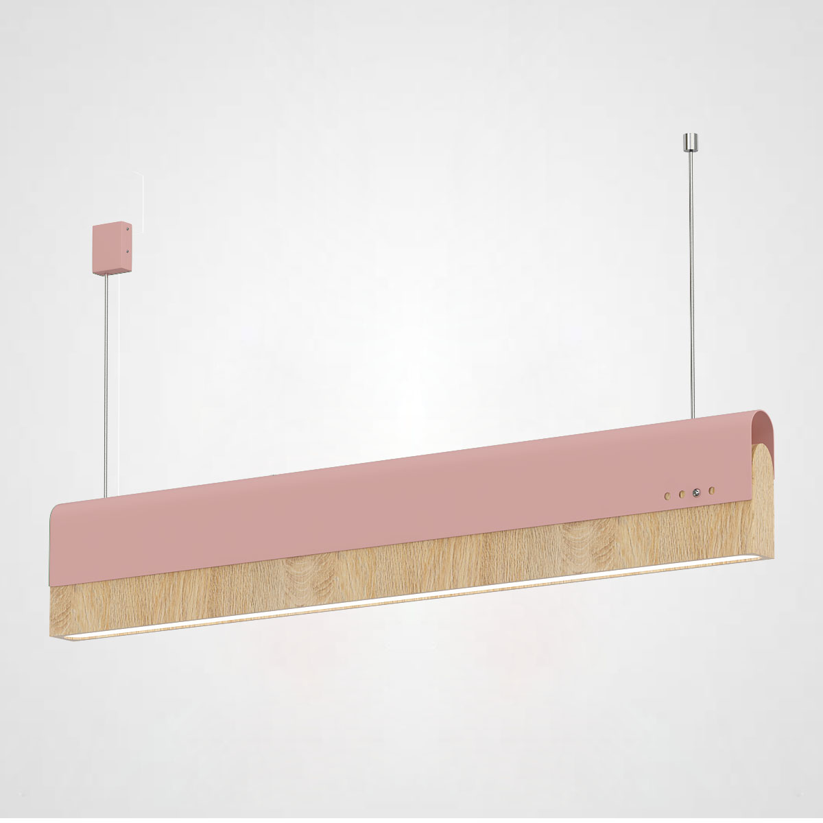 РЕЕЧНЫЙ ПОДВЕСНОЙ СВЕТИЛЬНИК BOOK 3 L120 Pink by ImperiumLoft