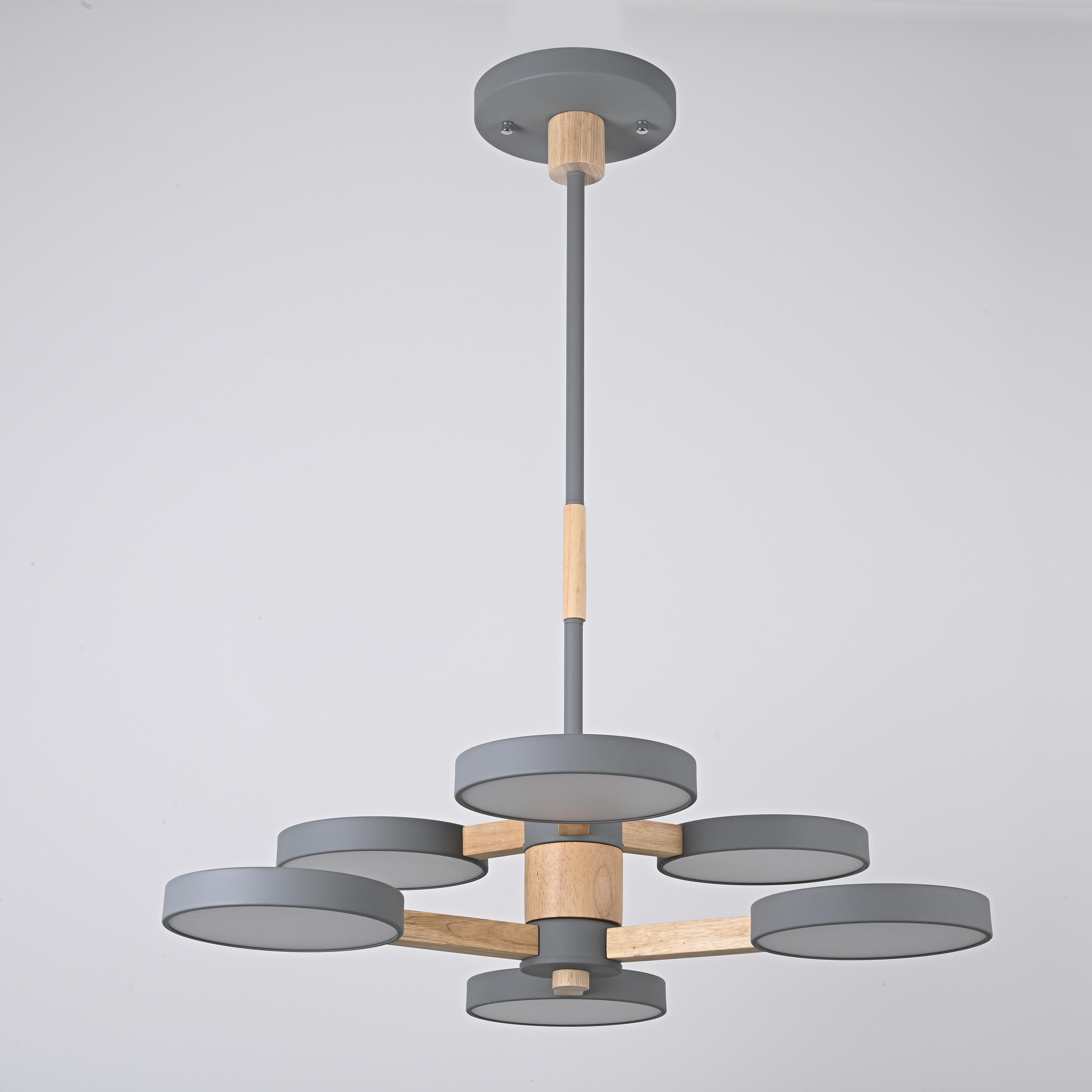 Подвесная люстра TURNA DBL L6 Gray by ImperiumLoft