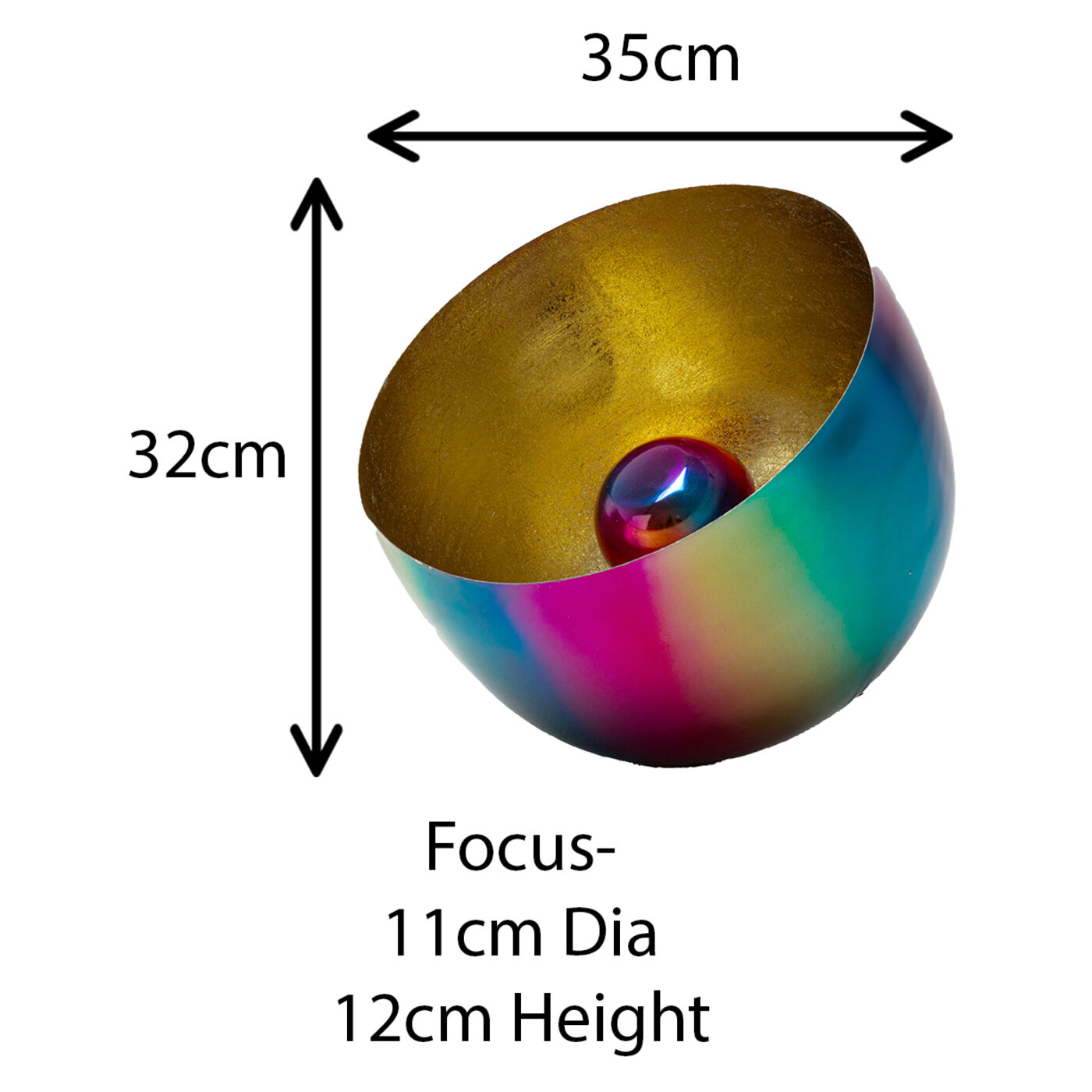 Светильник напольный Rainbow Gold Ø35cm KARE 57904