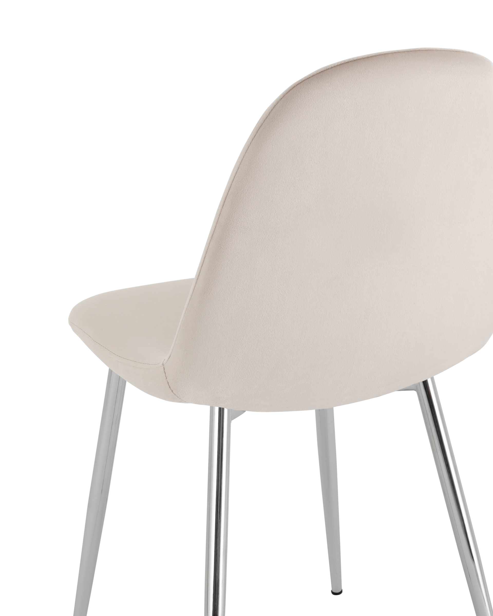 Стул Валенсия SN велюр бежевый хромированные ножки Stool Group