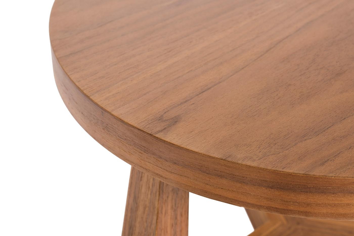 Столик журнальный круглый (цвет орех) Garda Decor 40AD-ET016C