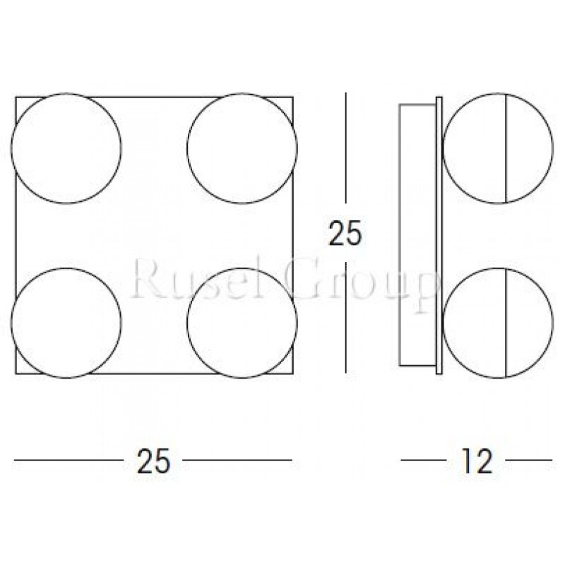 Настенно-потолочный светильник Linea Light Boll 5011