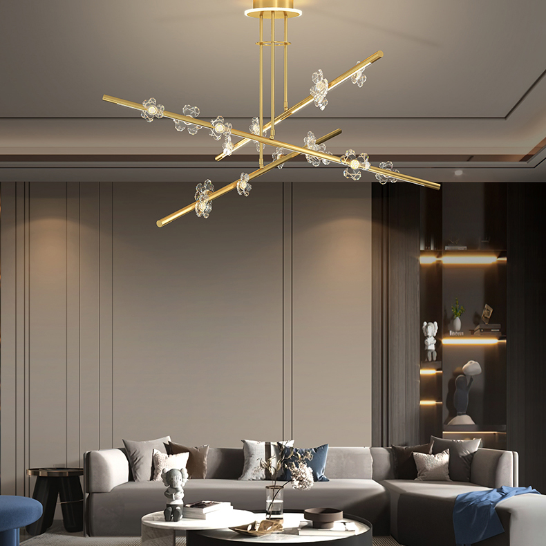 Потолочная люстра CAMILIA CH D120 Brass by ImperiumLoft