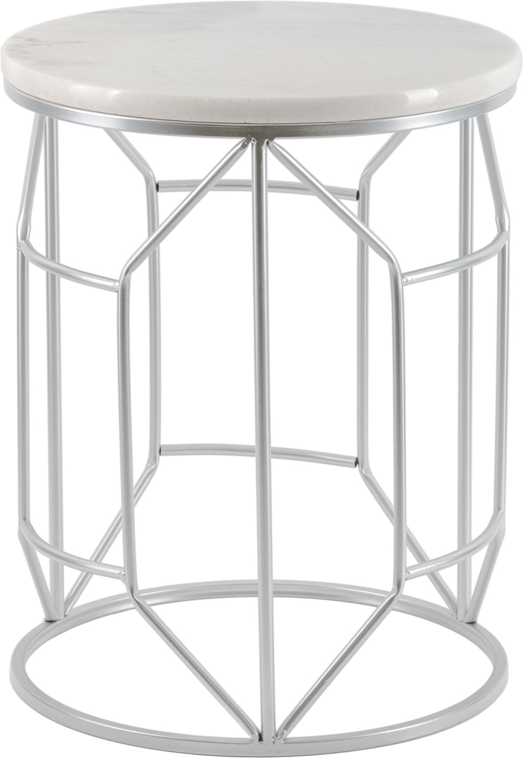 Столик интерьерный с белым мрамором Glasar 54-194