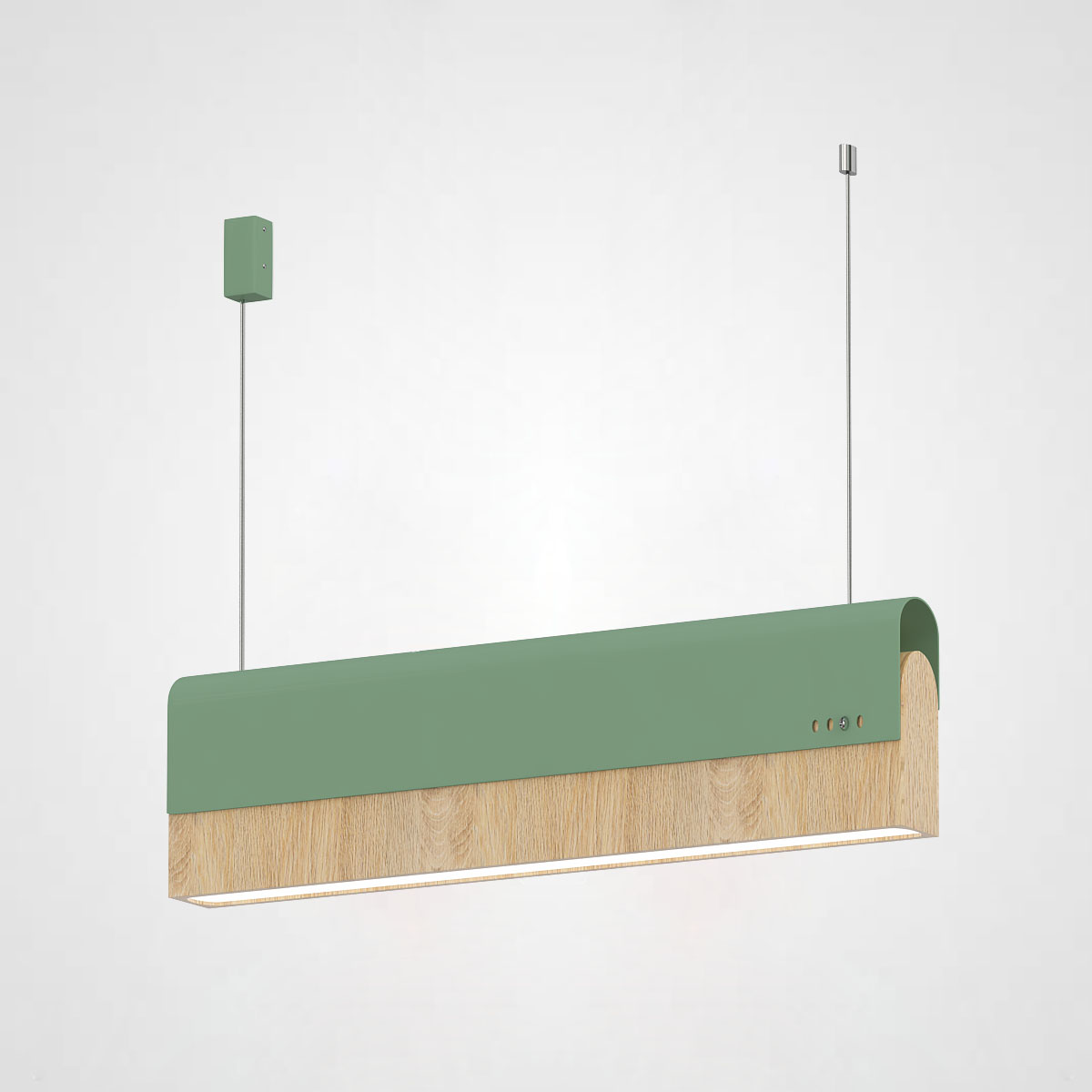 РЕЕЧНЫЙ ПОДВЕСНОЙ СВЕТИЛЬНИК BOOK 3 L60 Green by ImperiumLoft