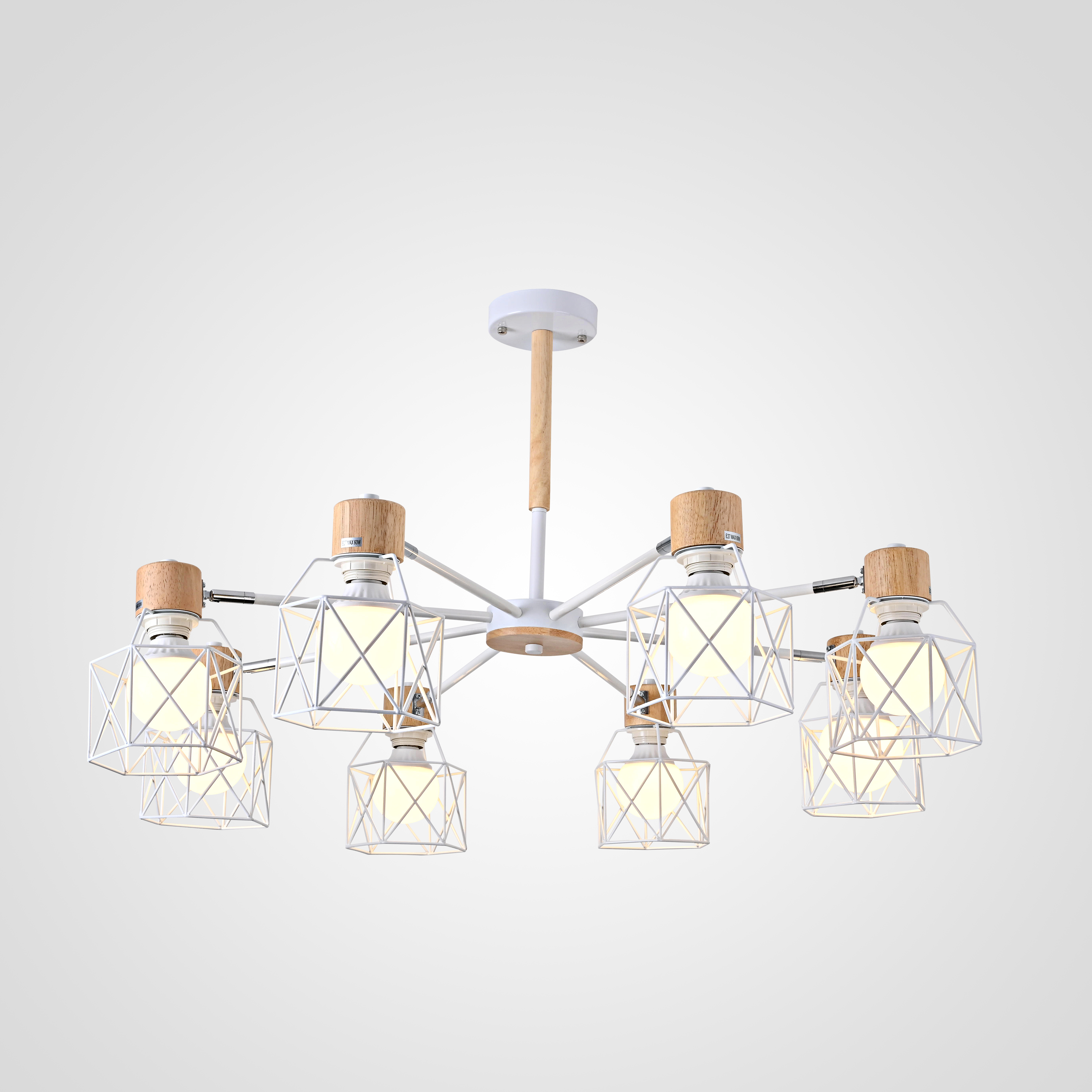 Потолочная Люстра Corf B3 White 8 Lamps By Imperiumloft