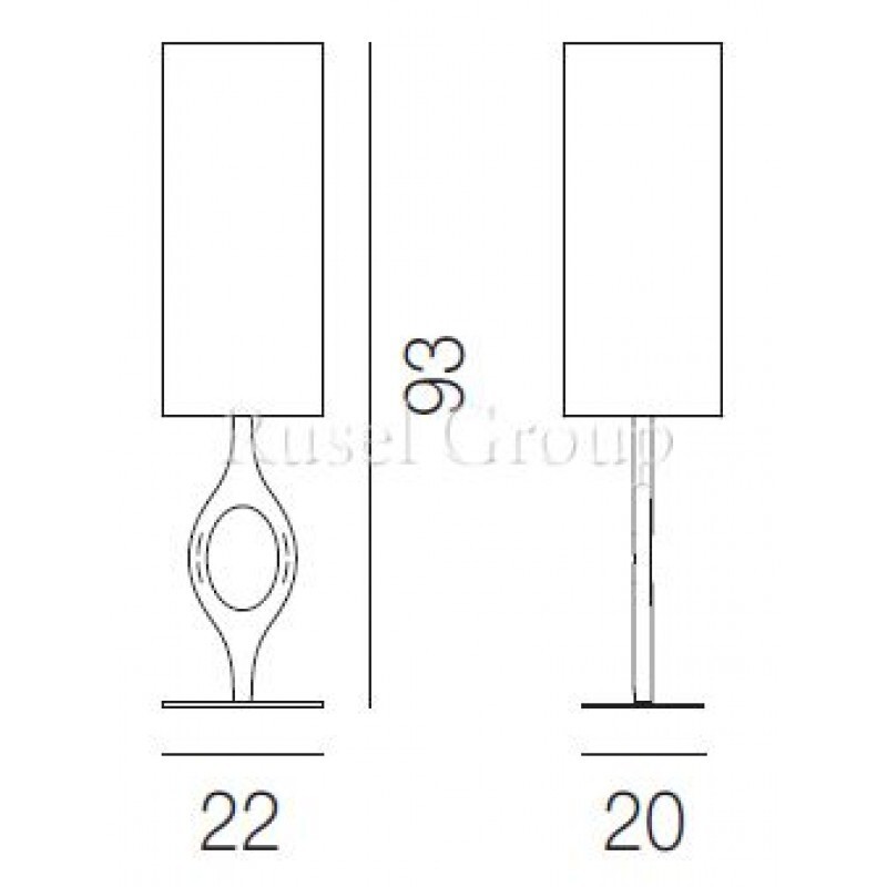 Настольная лампа Vistosi Zero LT G