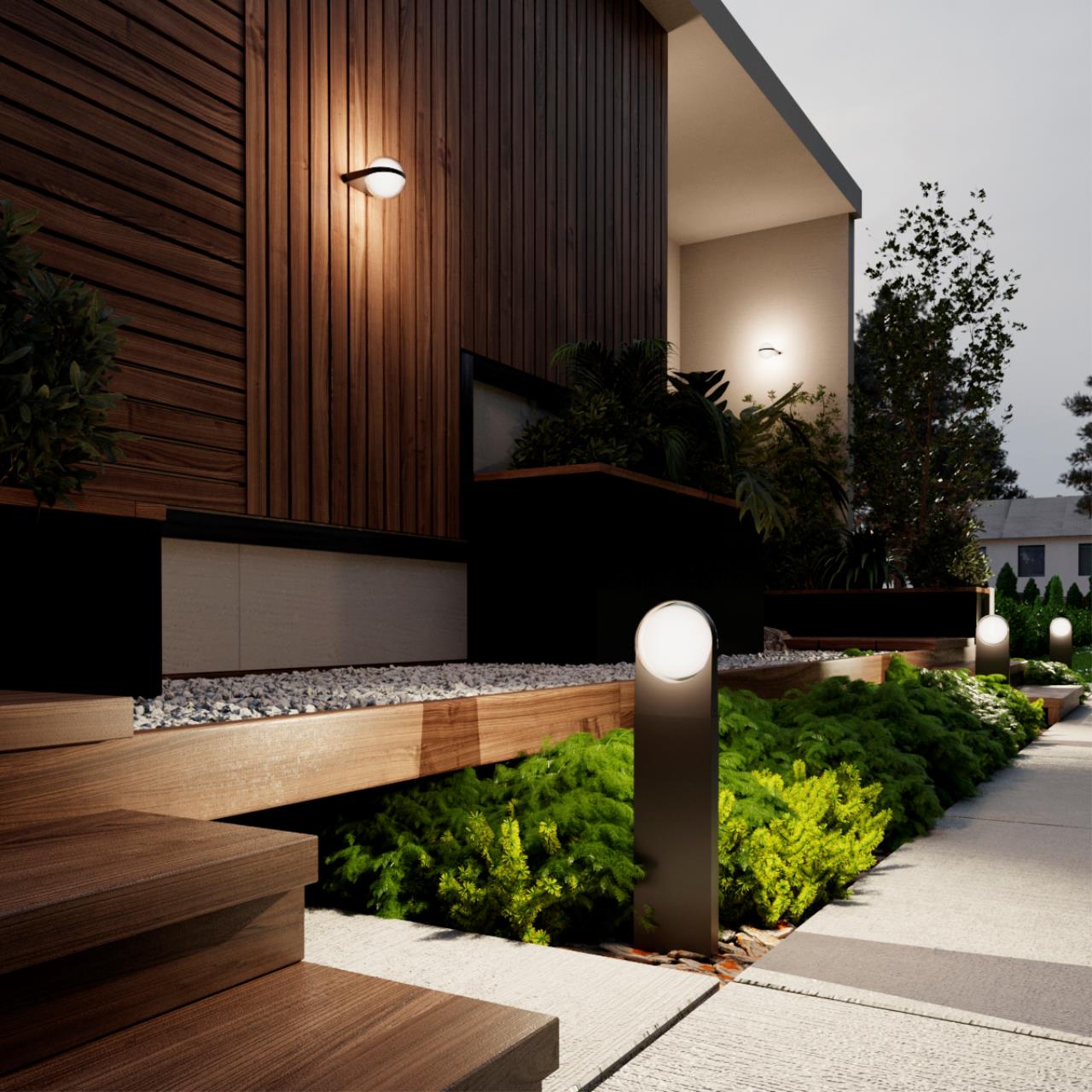 Уличный настенный светильник Odeon Light 6652/12WL