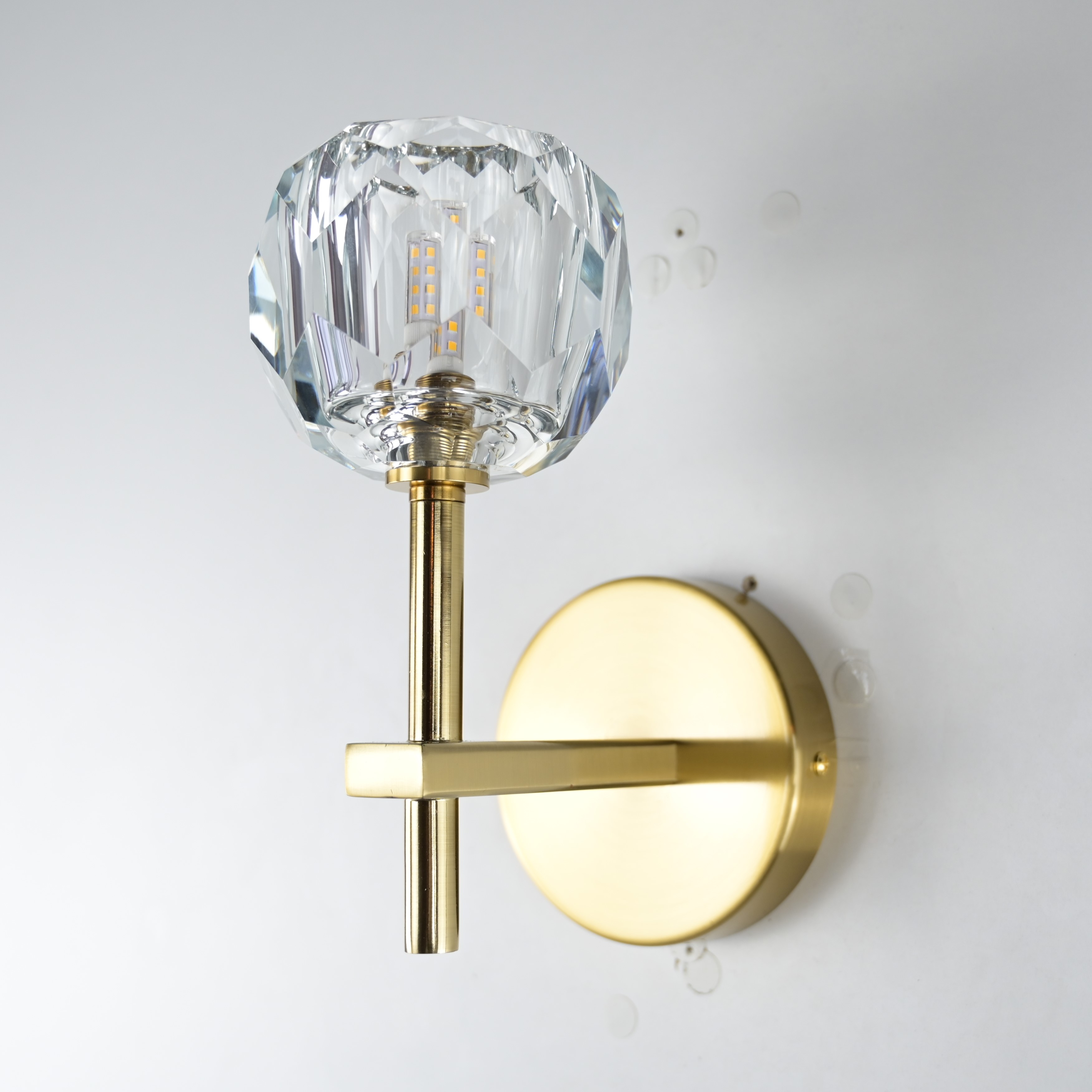 Бра Rh Boule De Cristal Single Sconce Brass By Imperiumloft