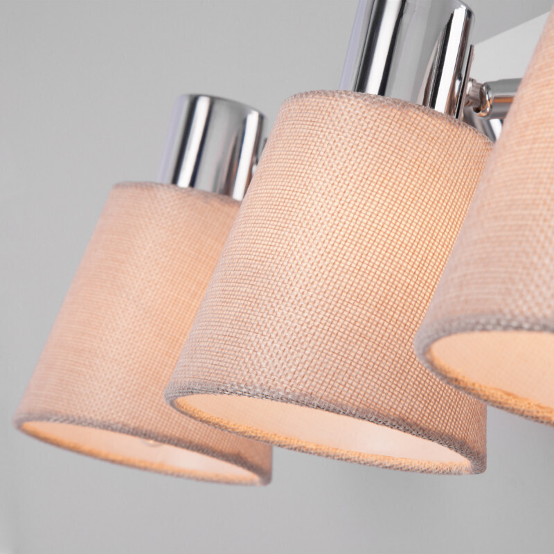 Спот Eurosvet 20080/3 хром/бежевый