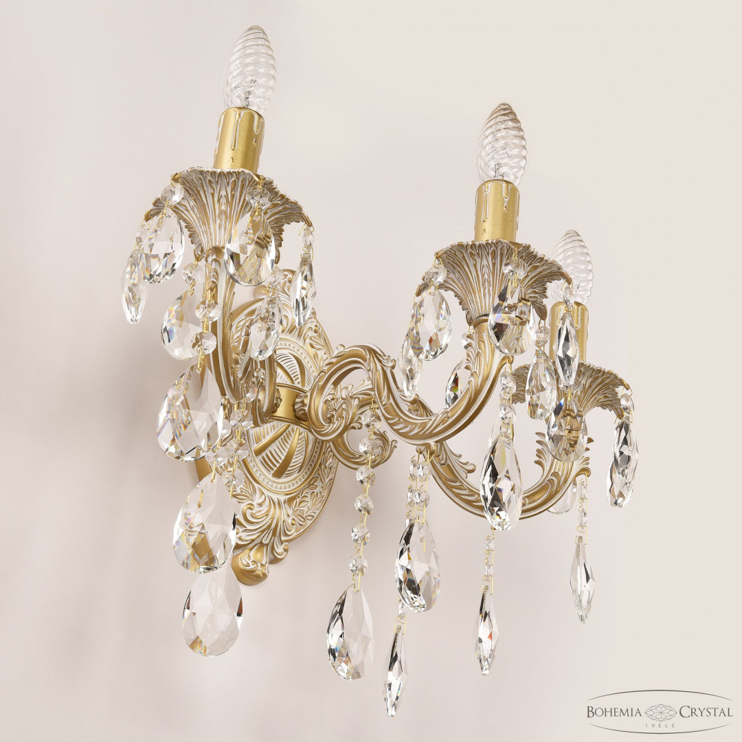 Бра хрустальные AL7901B10/3/175 B AGW Bohemia Ivele Crystal