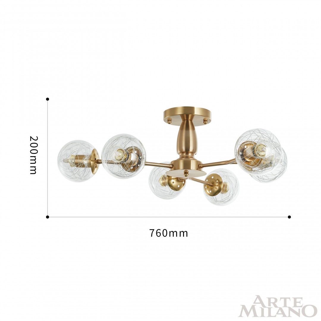 Люстра 275908/6 GD Arte Milano