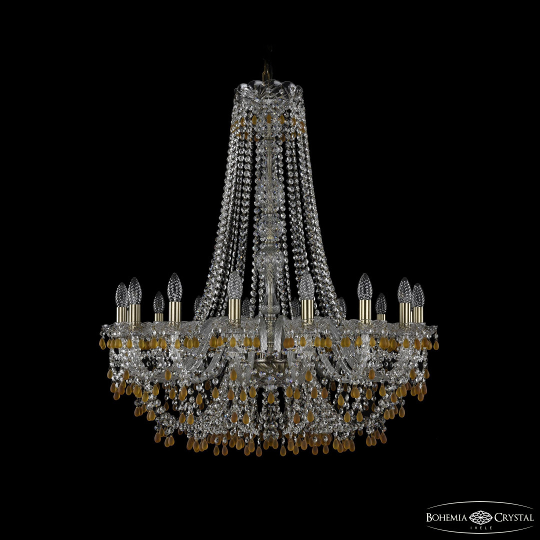Люстра хрустальная 1410/16/300/h-95 Pa V1003 Bohemia Ivele Crystal