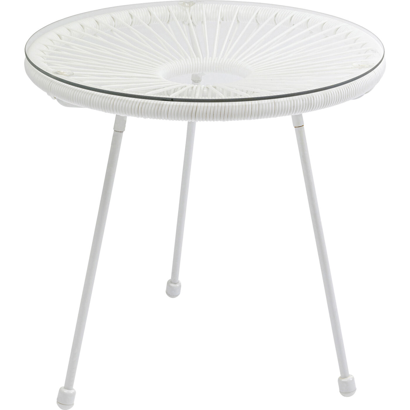 Комлект кресло + столик Acapulco White (2 предмета) KARE 47406