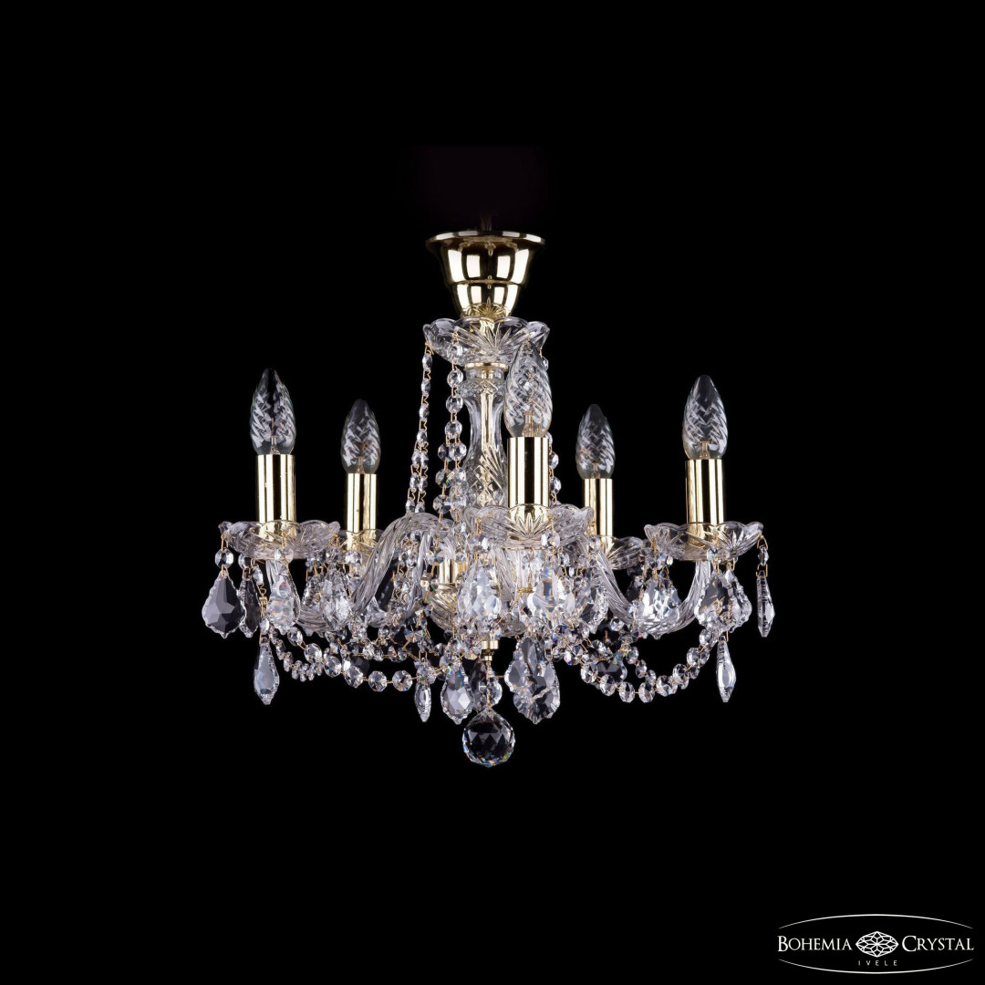 Люстра хрустальная 1402/5/141 G Leafs tube