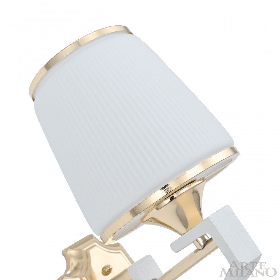 Бра с плафоном 302457/1W Wh/Gd Arte Milano