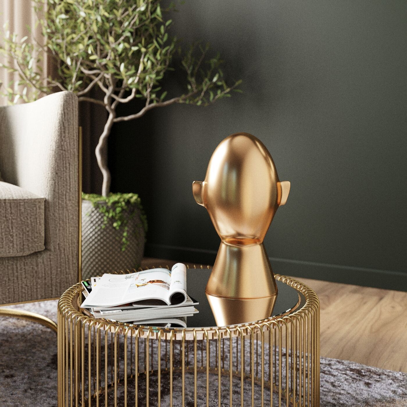 Предмет декоративный KARE Faces 53918