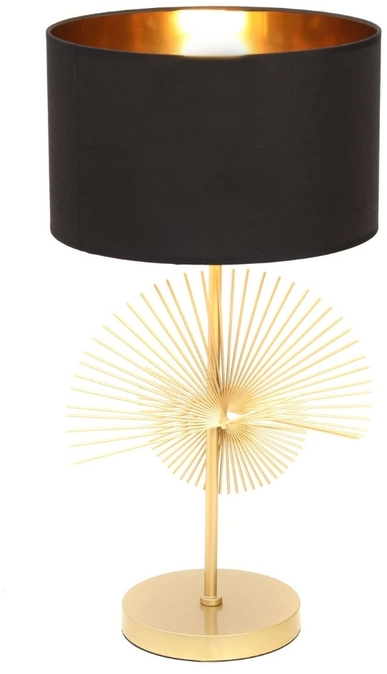 Интерьерная настольная лампа Lumina Deco LDT 5534 GD+BK