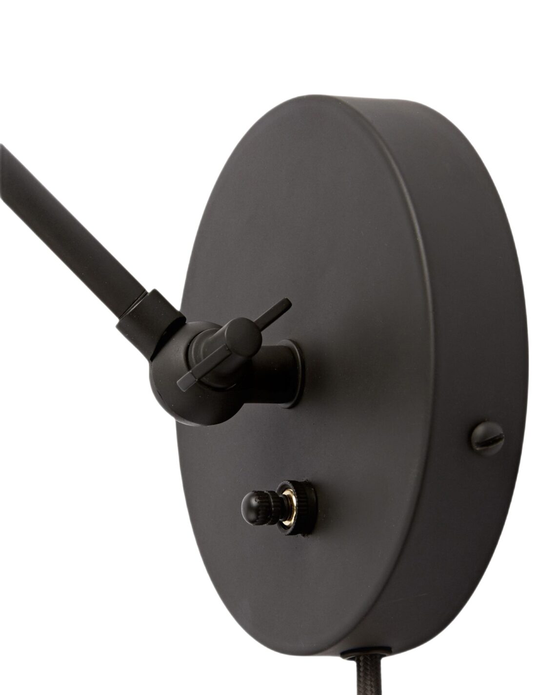 Чёрное бра Флемиш на шарнире с проводом Louvre Home JJ11114-2WC