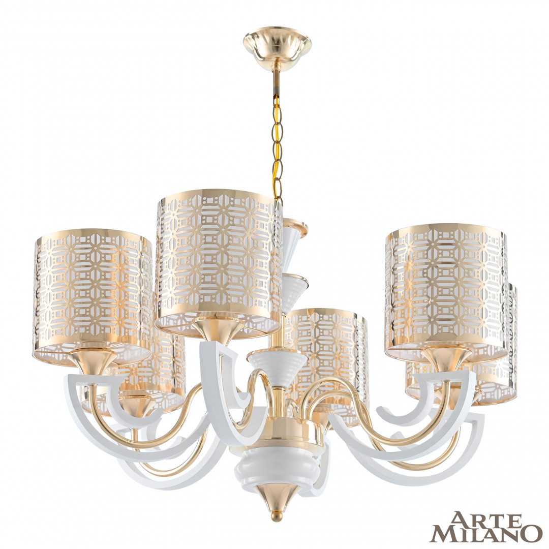 Люстра подвесная с плафонами 308857/6 Wh/Gd Arte Milano